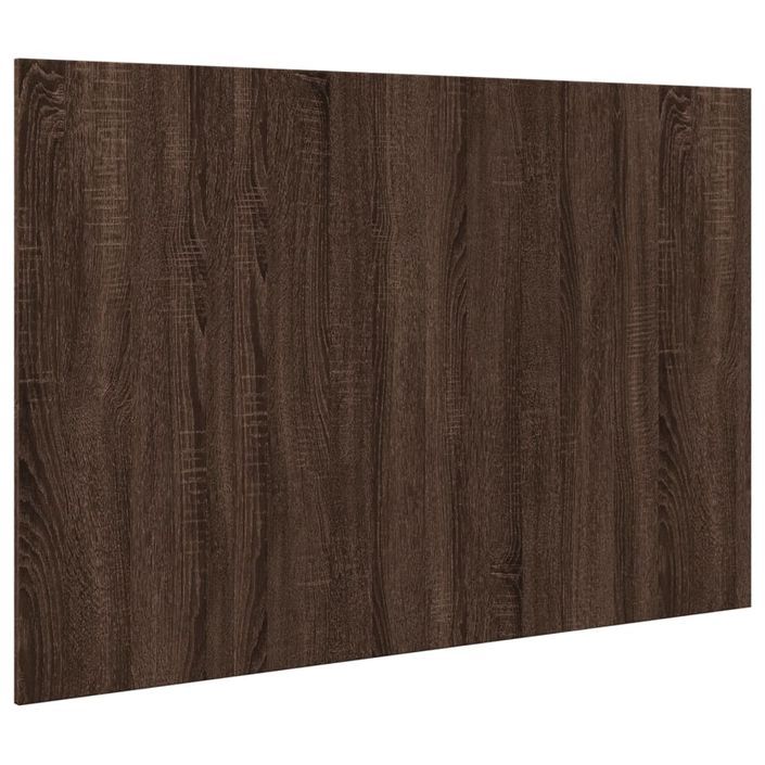 Tête de lit avec armoires chêne marron 120 cm bois d'ingénierie - Photo n°5