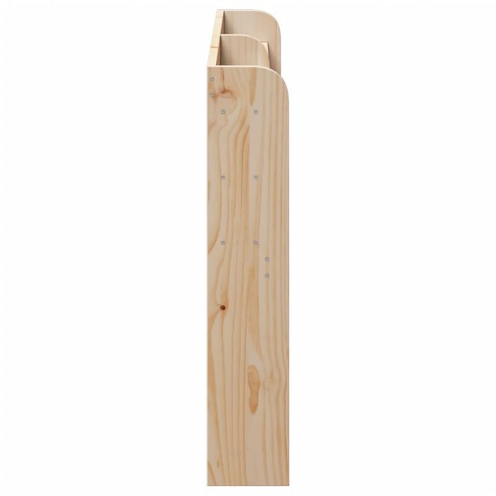 Tête de lit avec étagères 120 cm bois massif de pin - Photo n°4