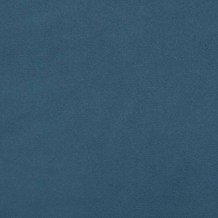 Tête de lit avec oreilles Bleu foncé 147x16x118/128 cm Velours - Photo n°6