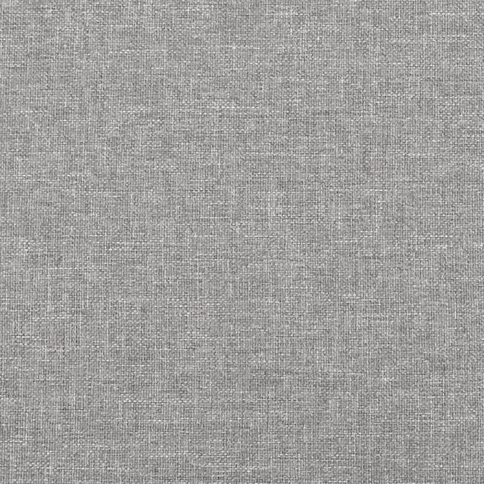 Tête de lit avec oreilles Gris clair 103x16x118/128 cm Tissu - Photo n°6