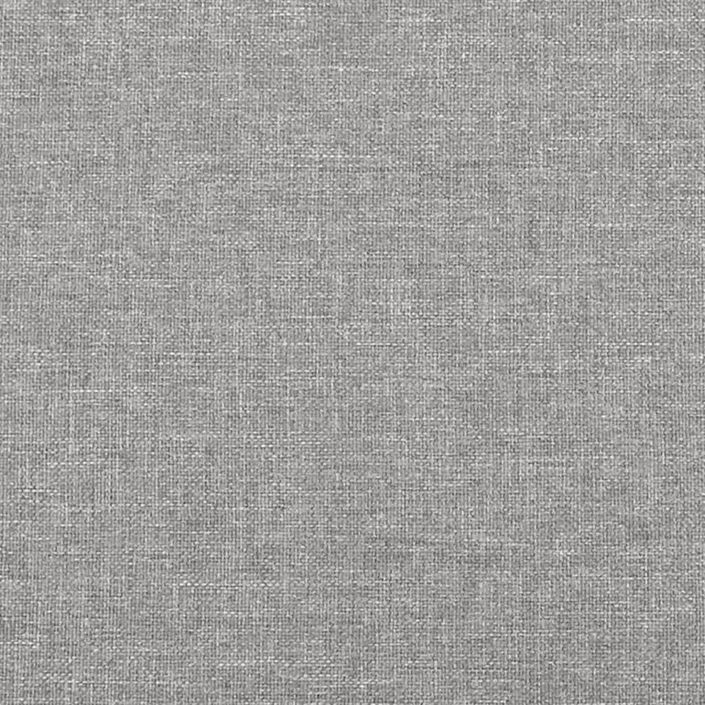 Tête de lit avec oreilles Gris clair 163x23x78/88 cm Tissu - Photo n°6