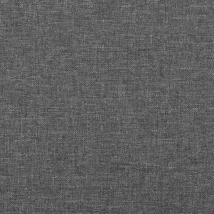 Tête de lit avec oreilles Gris foncé 103x23x118/128 cm Tissu - Photo n°6