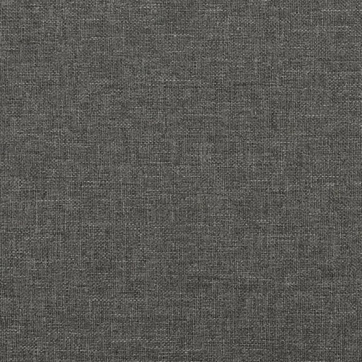 Tête de lit avec oreilles Gris foncé 83x23x118/128 cm Tissu - Photo n°6