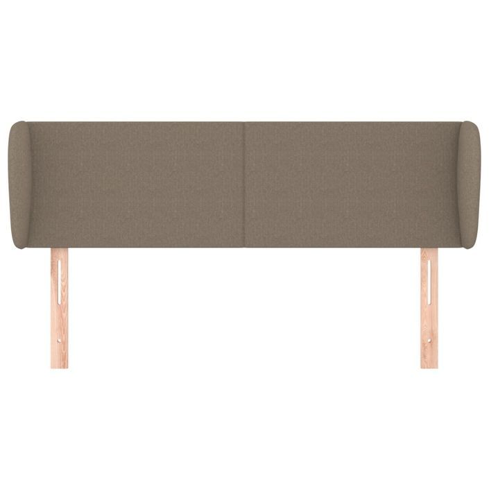 Tête de lit avec oreilles Taupe 147x23x78/88 cm Tissu - Photo n°3