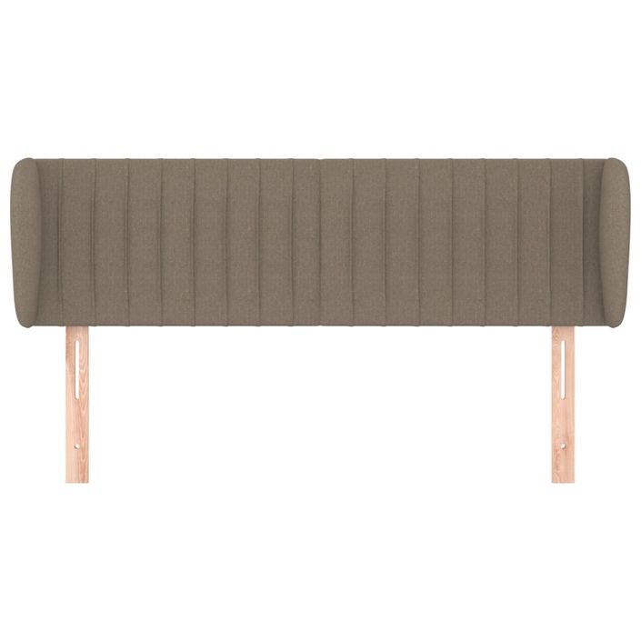 Tête de lit avec oreilles Taupe 147x23x78/88 cm Tissu - Photo n°3