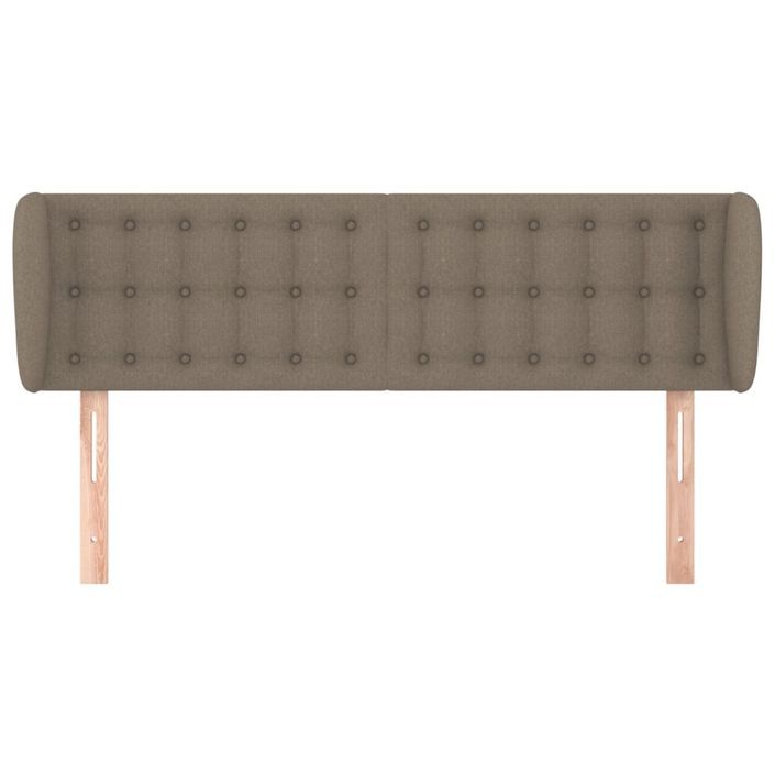 Tête de lit avec oreilles Taupe 147x23x78/88 cm Tissu - Photo n°3