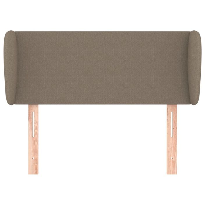 Tête de lit avec oreilles Taupe 83x23x78/88 cm Tissu - Photo n°3