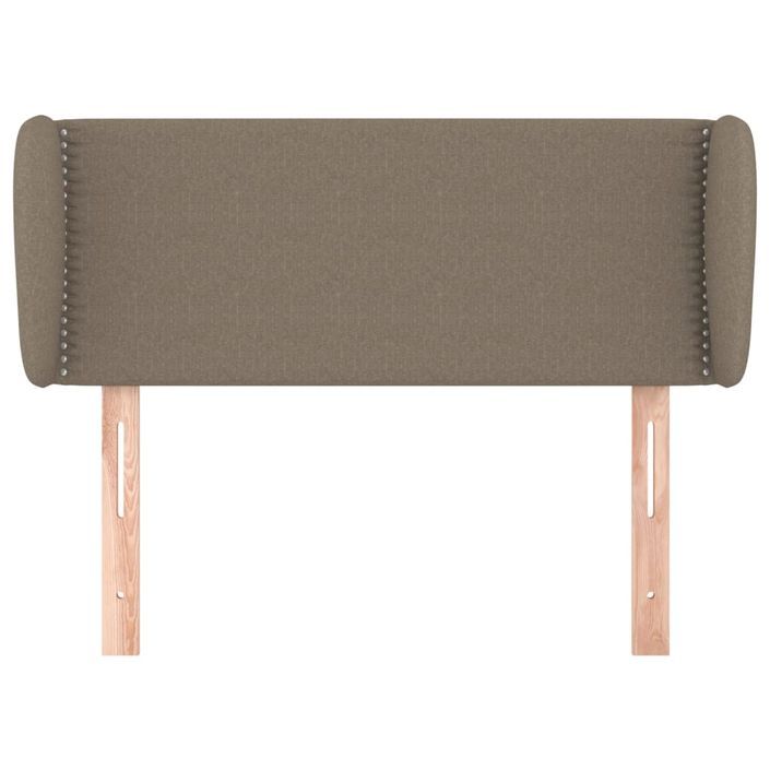 Tête de lit avec oreilles Taupe 83x23x78/88 cm Tissu - Photo n°3