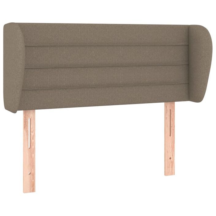 Tête de lit avec oreilles Taupe 83x23x78/88 cm Tissu - Photo n°2