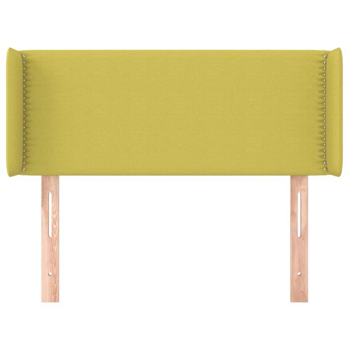 Tête de lit avec oreilles Vert 103x16x78/88 cm Tissu - Photo n°3