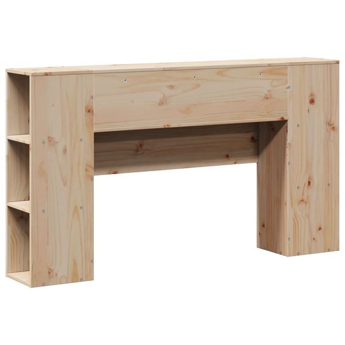 Tête de lit avec rangement 135 cm bois massif de pin - Photo n°6