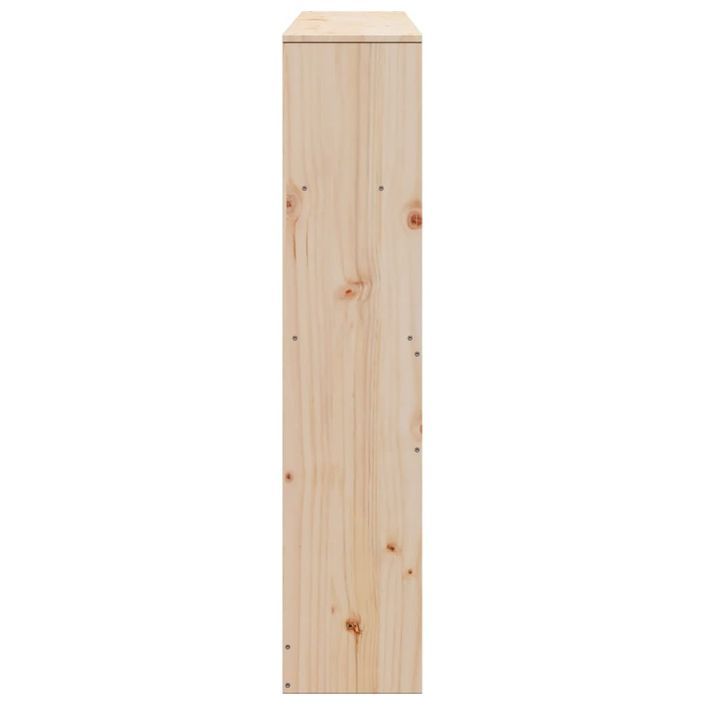 Tête de lit avec rangement 140 cm bois massif de pin - Photo n°5