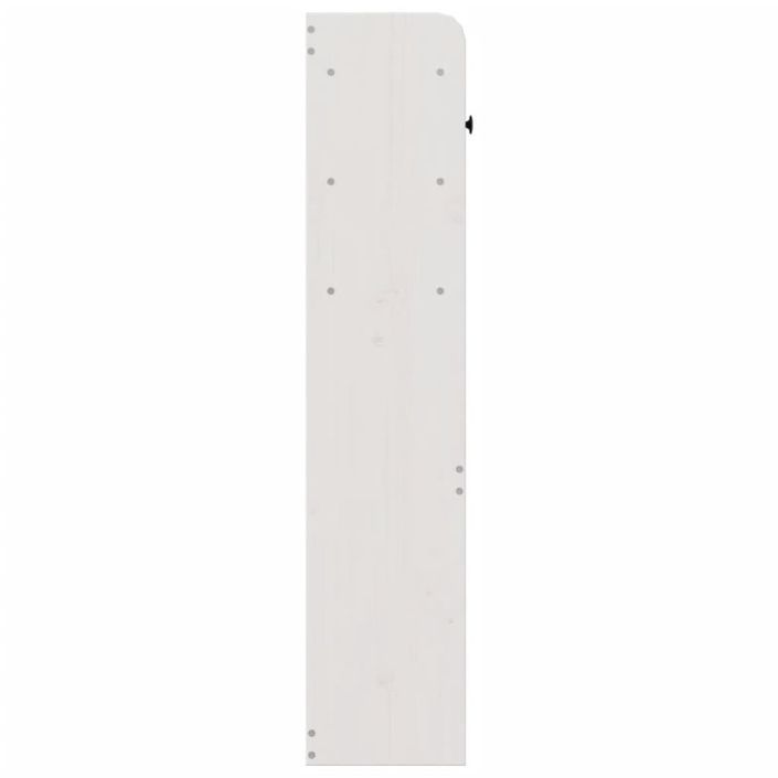 Tête de lit avec rangement blanc 120 cm bois massif de pin - Photo n°5