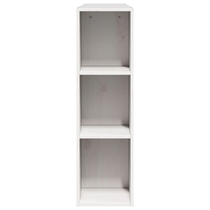 Tête de lit avec rangement blanc 150 cm bois massif de pin - Photo n°5