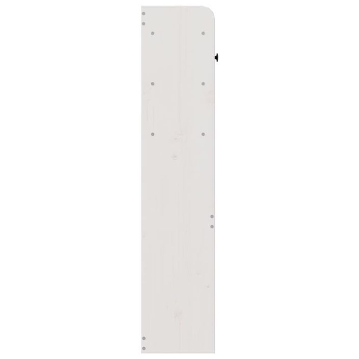 Tête de lit avec rangement blanc 160 cm bois massif de pin - Photo n°5