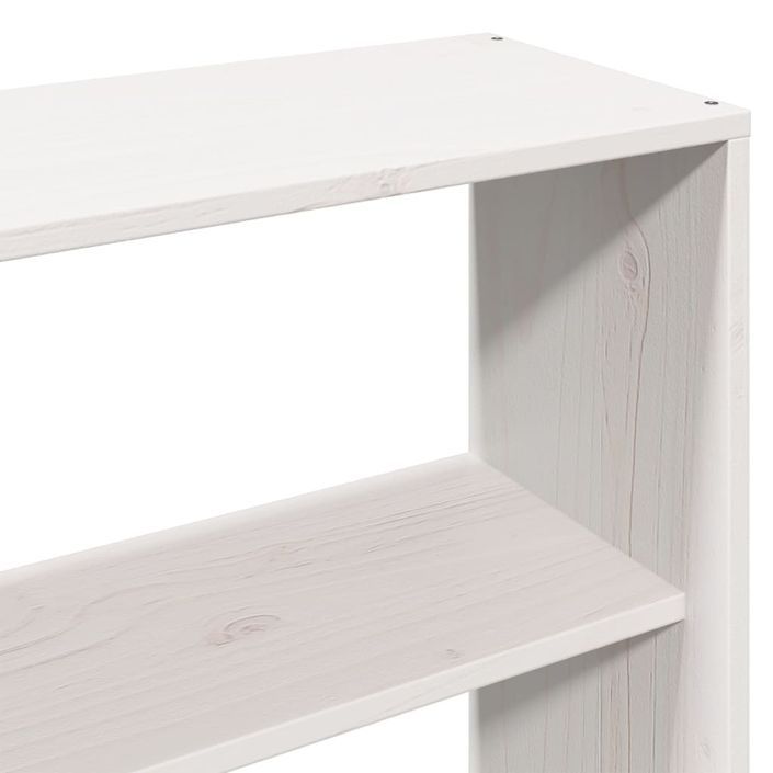 Tête de lit avec rangement blanc 180 cm bois massif de pin - Photo n°8