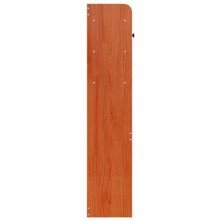 Tête de lit avec rangement cire marron 100cm bois massif de pin - Photo n°5