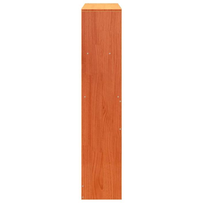 Tête de lit avec rangement cire marron 100cm bois massif de pin - Photo n°5