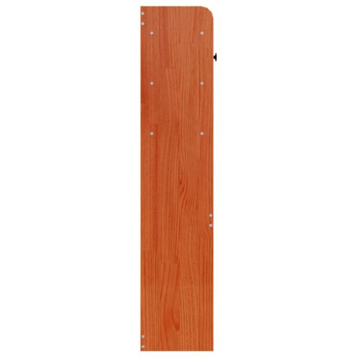 Tête de lit avec rangement cire marron 120cm bois massif de pin - Photo n°5