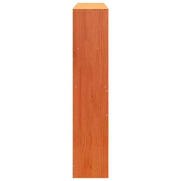 Tête de lit avec rangement cire marron 120cm bois massif de pin - Photo n°5