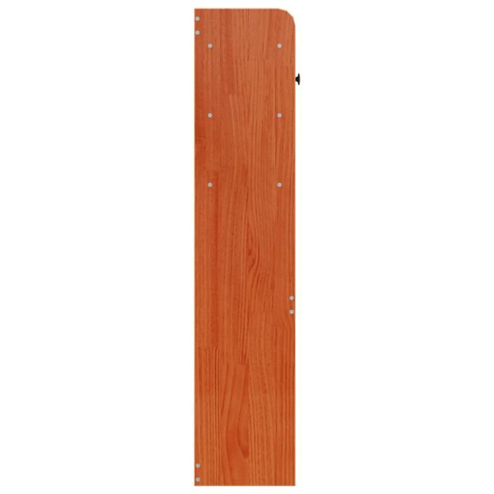 Tête de lit avec rangement cire marron 140cm bois massif de pin - Photo n°5