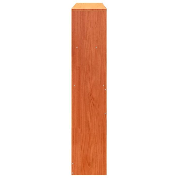 Tête de lit avec rangement cire marron 150cm bois massif de pin - Photo n°5