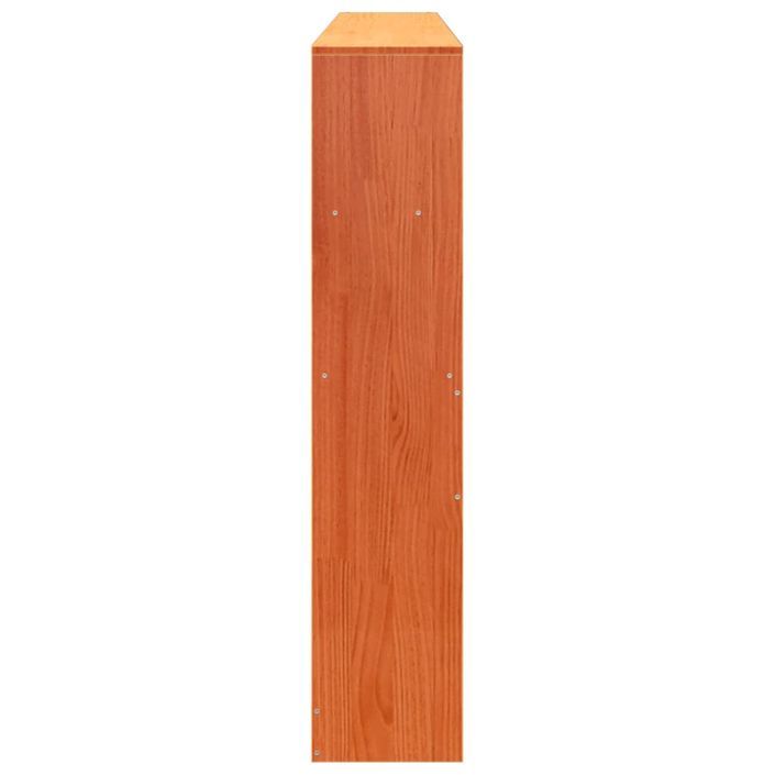 Tête de lit avec rangement cire marron 180cm bois massif de pin - Photo n°5