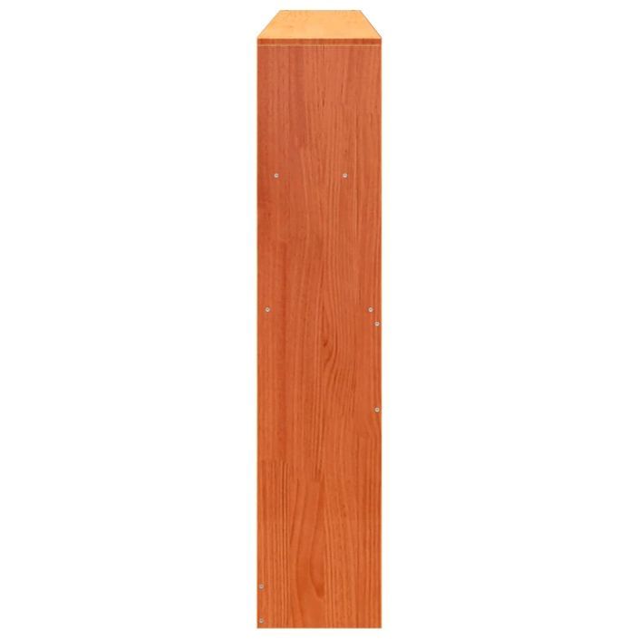 Tête de lit avec rangement cire marron 200cm bois massif de pin - Photo n°5