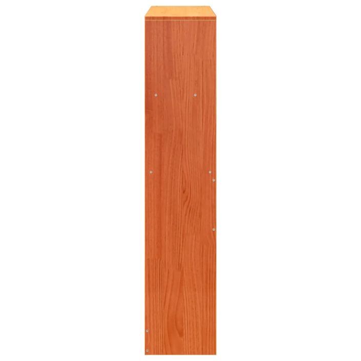 Tête de lit avec rangement cire marron 75 cm bois massif de pin - Photo n°5