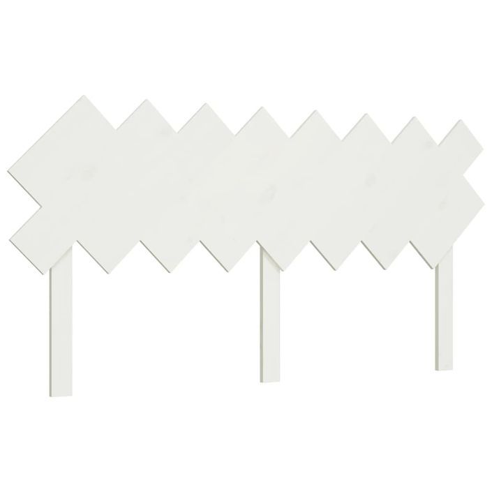 Tête de lit Blanc 159,5x3x80,5 cm Bois massif de pin - Photo n°2