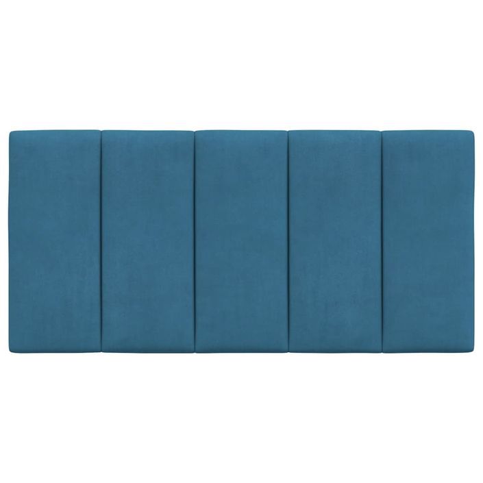 Tête de lit bleu 100 cm velours Bino - Photo n°5