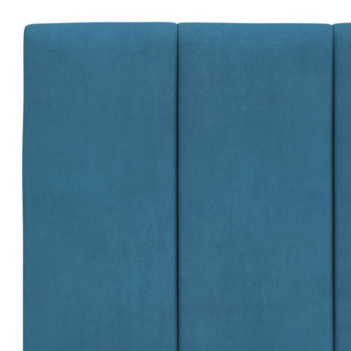 Tête de lit bleu 100 cm velours Bino - Photo n°8