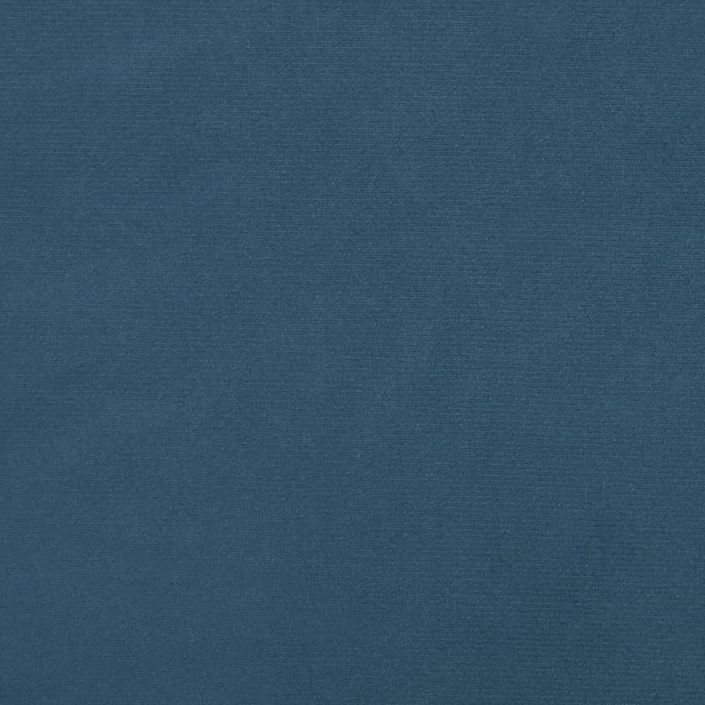 Tête de lit Bleu foncé 100x5x78/88 cm Velours - Photo n°7