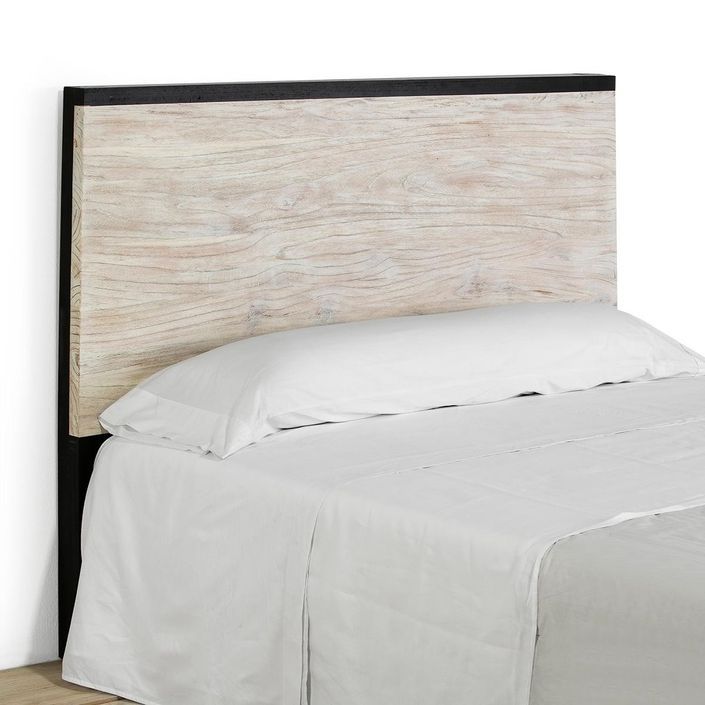 Tête de lit bois clair et noir Tihary 160 cm - Photo n°2