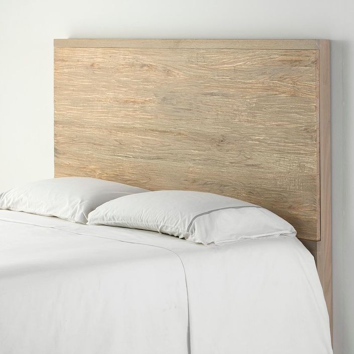 Tête de lit bois massif gris Tihary 160 cm - Photo n°2