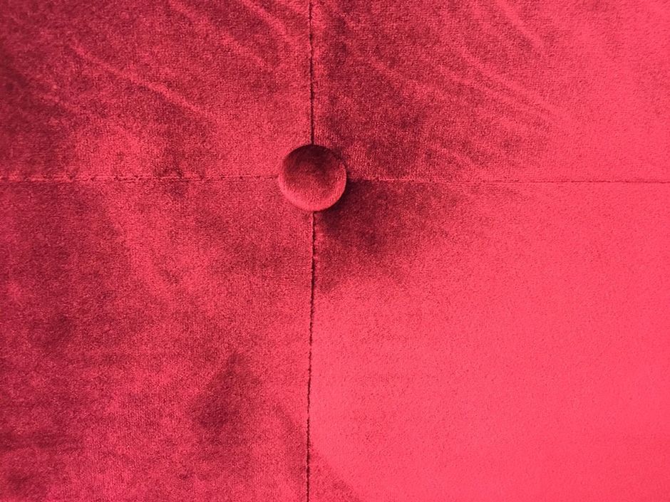 Tête de lit capitonnée Velours Rouge 180 Luxa - Photo n°2