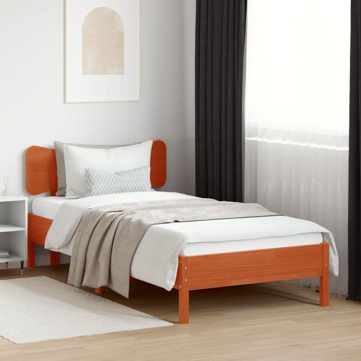 Tête de lit cire marron 75 cm bois massif de pin - Photo n°3