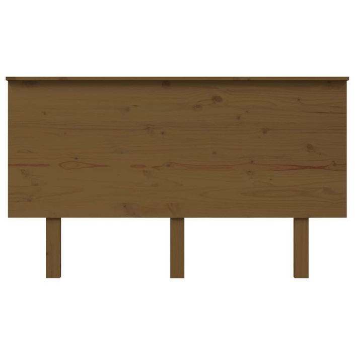 Tête de lit Marron miel 139x6x82,5 cm Bois massif de pin - Photo n°3