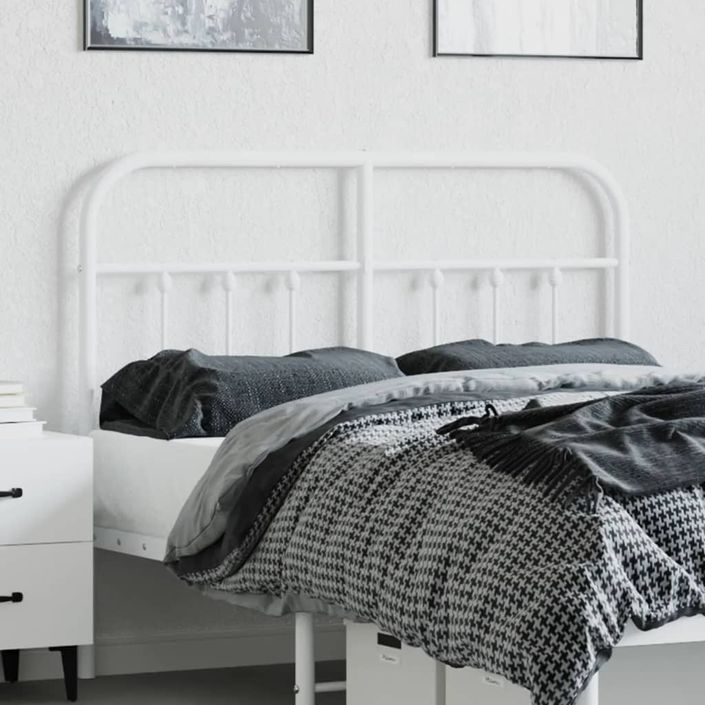 Tête de lit métal blanc 120 cm - Photo n°3