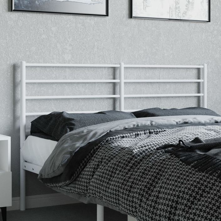 Tête de lit métal blanc 160 cm - Photo n°3