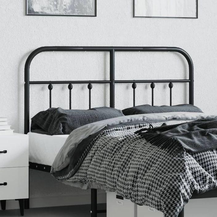 Tête de lit métal noir 120 cm - Photo n°3