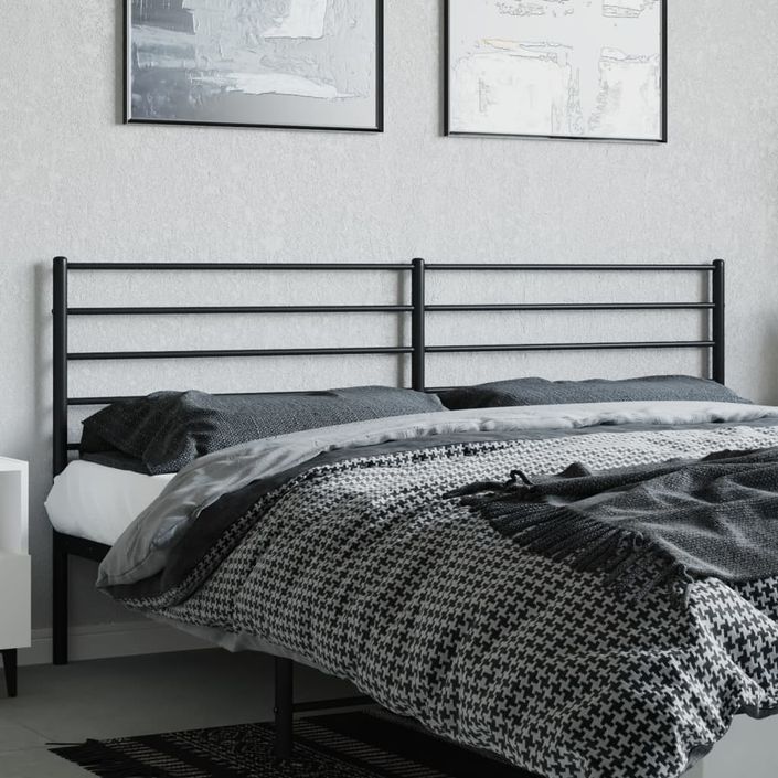 Tête de lit métal noir 180 cm - Photo n°3