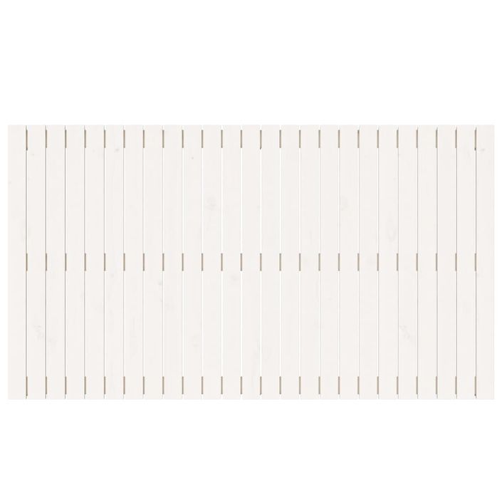 Tête de lit murale Blanc 159,5x3x90 cm Bois massif de pin - Photo n°4