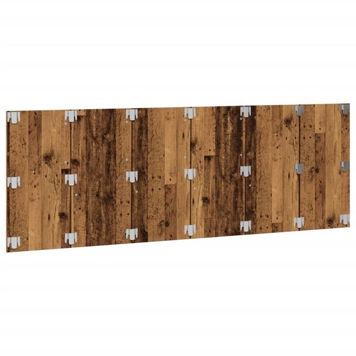 Tête de lit murale vieux bois 240x1,5x80 cm bois d'ingénierie - Photo n°4