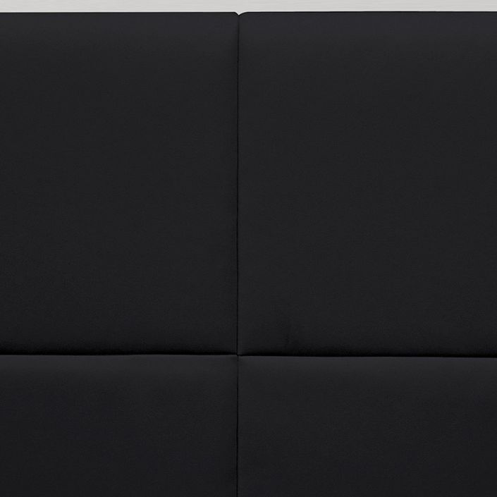 Tête de lit simili cuir noir Lexia 140 cm - Photo n°2