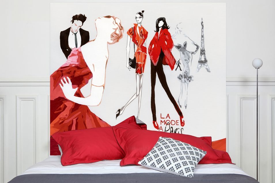 Tête de lit Tissu Mode à Paris - Photo n°1
