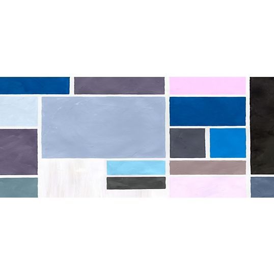 Tête de lit Tissu Poudrée Bleue L 160 x H 70 cm - Photo n°1