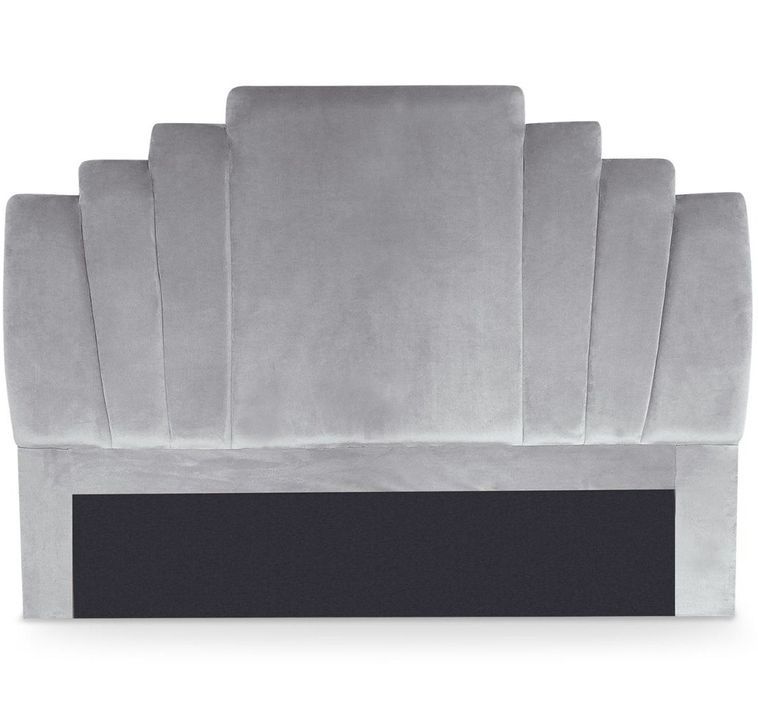 Tête de lit velours argenté Aria L 160 cm - Photo n°1