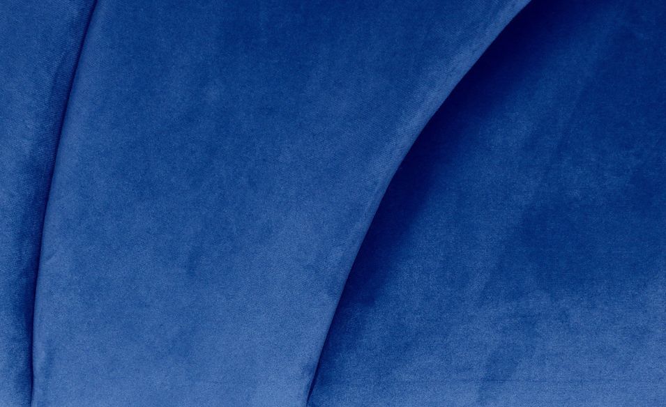 Tête de lit velours bleu Erma L 160 cm - Photo n°5