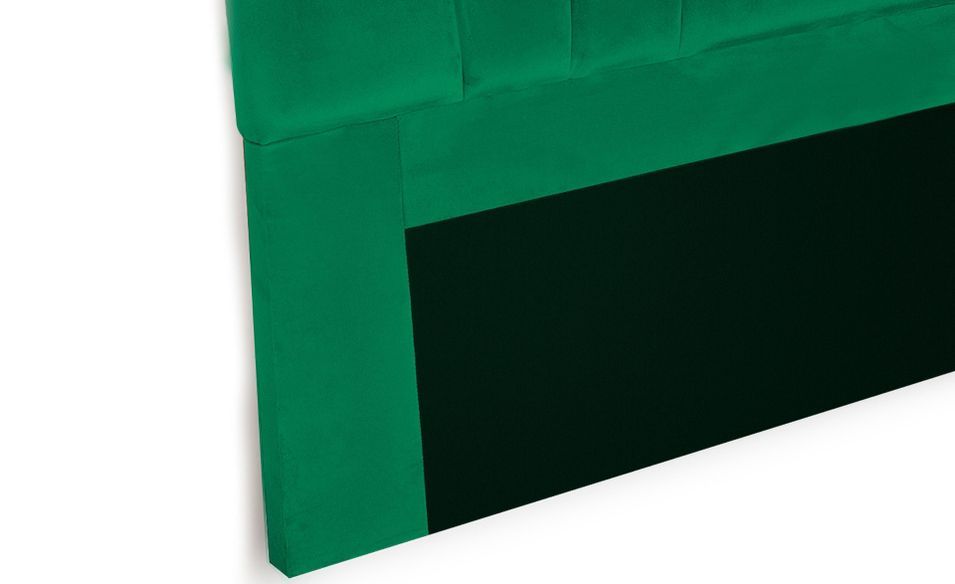 Tête de lit velours vert Aria L 140 cm - Photo n°6